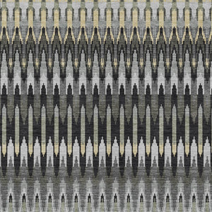 Homeroots 3' Beige Taupe And Gold Southwestern Indoor Outdoor Area Rug - Durable, Washable, Stylish Decor 3' X 5' Polyester 589770