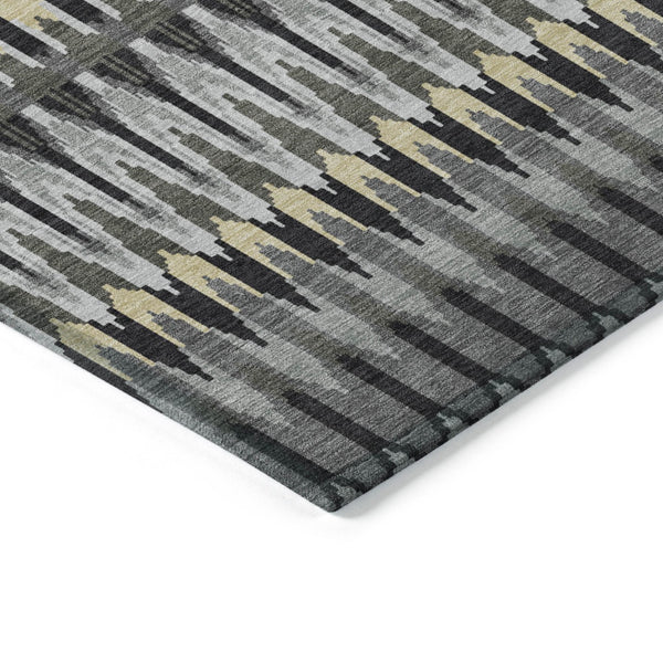 Homeroots 3' Beige Taupe And Gold Southwestern Indoor Outdoor Area Rug - Durable, Washable, Stylish Decor 8' X 10' Polyester 589773