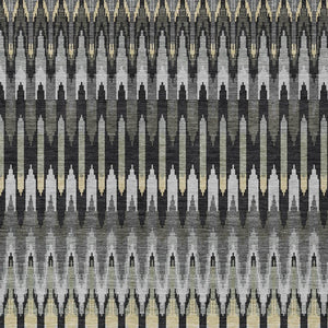 Homeroots 3' Beige Taupe And Gold Southwestern Indoor Outdoor Area Rug - Durable, Washable, Stylish Decor 9' X 12' Polyester 589774