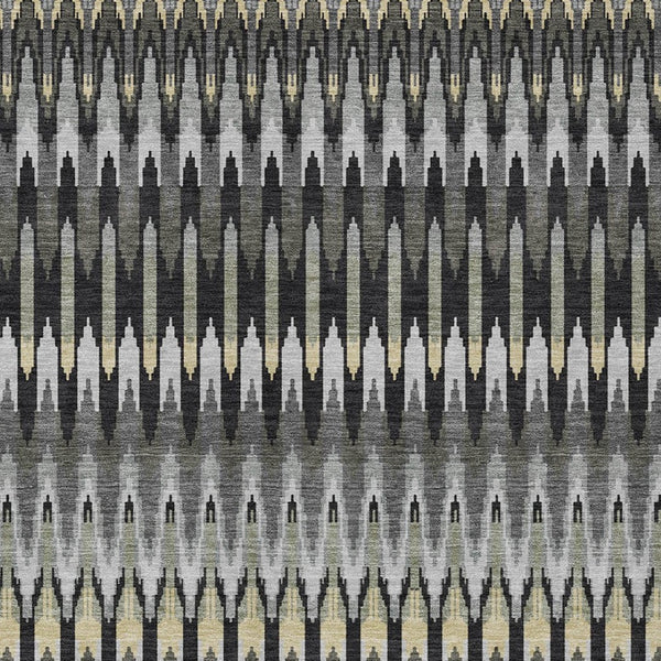 Homeroots 3' Beige Taupe And Gold Southwestern Indoor Outdoor Area Rug - Durable, Washable, Stylish Decor 10' X 14' Polyester 589775