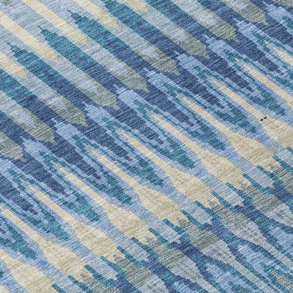 Homeroots 3' Beige Taupe And Gold Southwestern Indoor Outdoor Area Rug - Durable, Washable, Stylish Decor 3' X 5' Polyester 589776