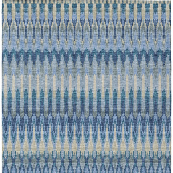 Homeroots 3' Beige Taupe And Gold Southwestern Indoor Outdoor Area Rug - Durable, Washable, Stylish Decor 5' X 8' Polyester 589777