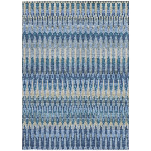 Homeroots 3' Beige Taupe And Gold Southwestern Indoor Outdoor Area Rug - Durable, Washable, Stylish Decor 9' X 12' Polyester 589780