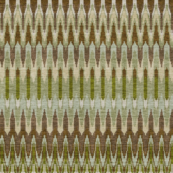 Homeroots 3' Beige Taupe And Gold Southwestern Indoor Outdoor Area Rug - Durable, Washable, Stylish Decor 3' X 5' Polyester 589782