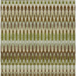 Homeroots 3' Beige Taupe And Gold Southwestern Indoor Outdoor Area Rug - Durable, Washable, Stylish Decor 5' X 8' Polyester 589783