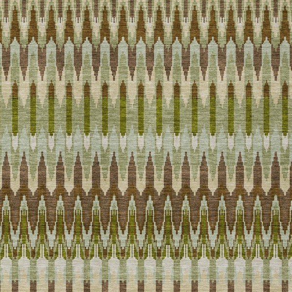 Homeroots 3' Beige Taupe And Gold Southwestern Indoor Outdoor Area Rug - Durable, Washable, Stylish Decor 8' X 10' Polyester 589785