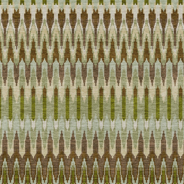 Homeroots 3' Beige Taupe And Gold Southwestern Indoor Outdoor Area Rug - Durable, Washable, Stylish Decor 9' X 12' Polyester 589786