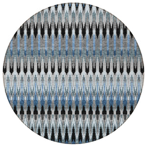 Homeroots 3' Beige Taupe And Gold Southwestern Indoor Outdoor Area Rug - Durable, Washable, Stylish Decor 8' Round Polyester 589796