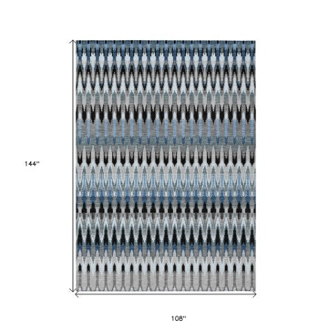 Homeroots 3' Beige Taupe And Gold Southwestern Indoor Outdoor Area Rug - Durable, Washable, Stylish Decor 9' X 12' Polyester 589798