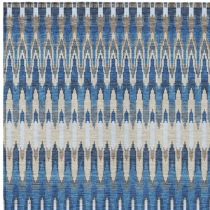 Homeroots 3' Beige Taupe And Gold Southwestern Indoor Outdoor Area Rug - Durable, Washable, Stylish Decor 3' X 5' Polyester 589812