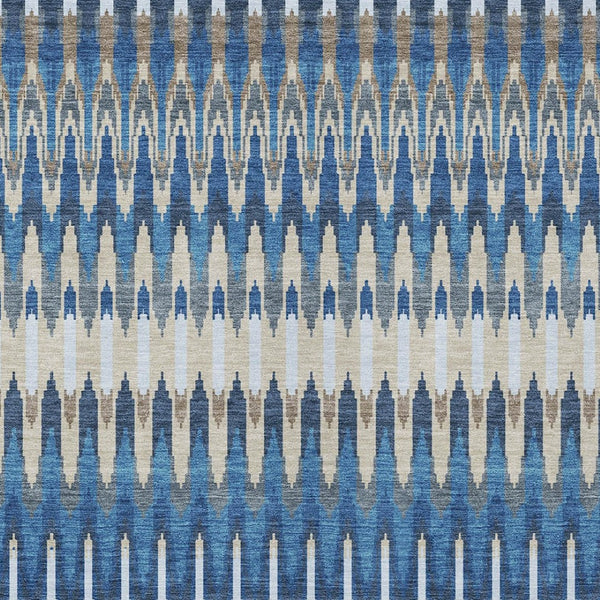 Homeroots 3' Beige Taupe And Gold Southwestern Indoor Outdoor Area Rug - Durable, Washable, Stylish Decor 5' X 8' Polyester 589813