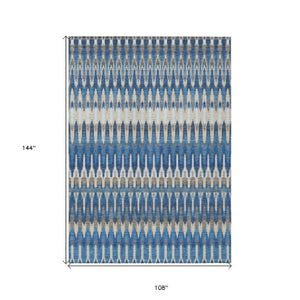 Homeroots 3' Beige Taupe And Gold Southwestern Indoor Outdoor Area Rug - Durable, Washable, Stylish Decor 9' X 12' Polyester 589816