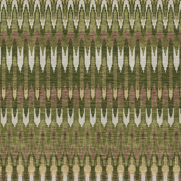 Homeroots 3' Beige Taupe And Gold Southwestern Indoor Outdoor Area Rug - Durable, Washable, Stylish Decor 9' X 12' Polyester 589822