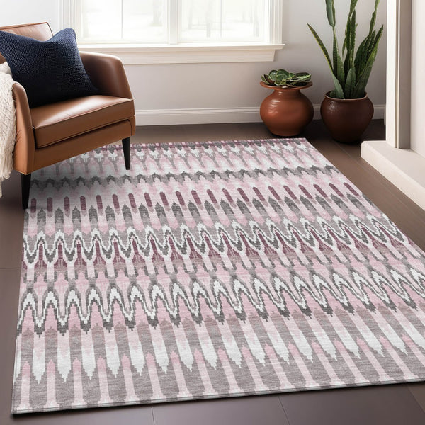 Homeroots 3' Beige Taupe And Gold Southwestern Indoor Outdoor Area Rug - Durable, Washable, Stylish Decor 3' X 5' Polyester 589824