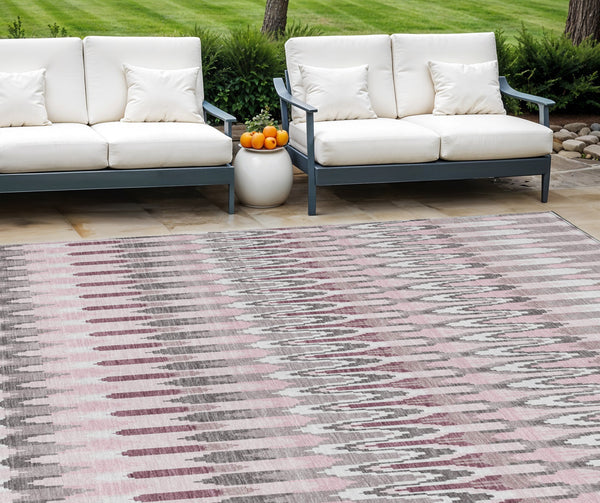 Homeroots 3' Beige Taupe And Gold Southwestern Indoor Outdoor Area Rug - Durable, Washable, Stylish Decor 10' X 14' Polyester 589829