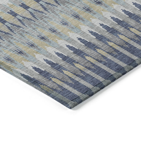 Homeroots 3' Beige Taupe And Gold Southwestern Indoor Outdoor Area Rug - Durable, Washable, Stylish Decor 5' X 8' Polyester 589831