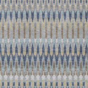 Homeroots 3' Beige Taupe And Gold Southwestern Indoor Outdoor Area Rug - Durable, Washable, Stylish Decor 9' X 12' Polyester 589834