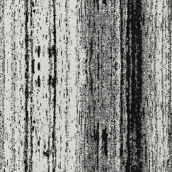 Homeroots 3' Artichoke Green And Ivory Striped Washable Indoor Outdoor Area Rug For Stylish Living Spaces 5' X 8' Polyester 589855