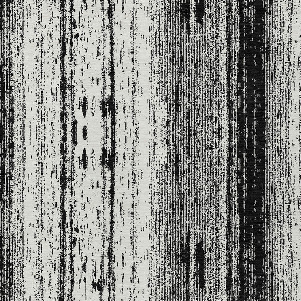 Homeroots 3' Artichoke Green And Ivory Striped Washable Indoor Outdoor Area Rug For Stylish Living Spaces 8' X 10' Polyester 589857