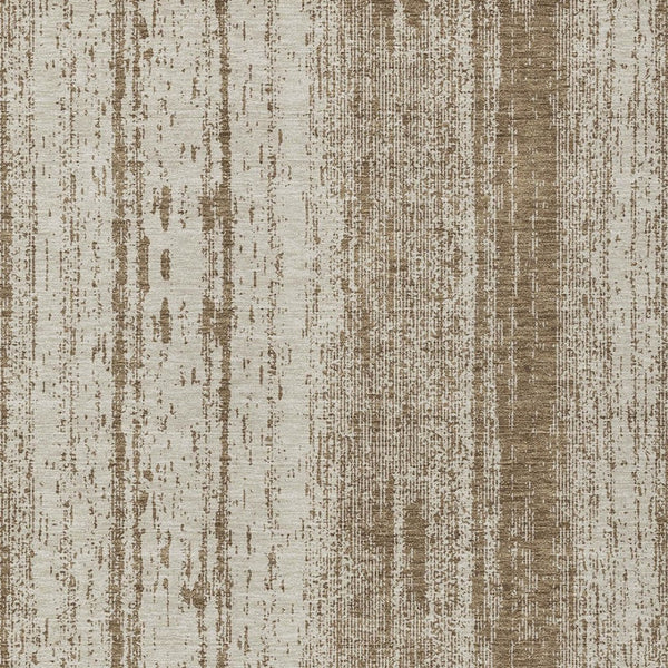 Homeroots 3' Artichoke Green And Ivory Striped Washable Indoor Outdoor Area Rug For Stylish Living Spaces 3' X 5' Polyester 589860