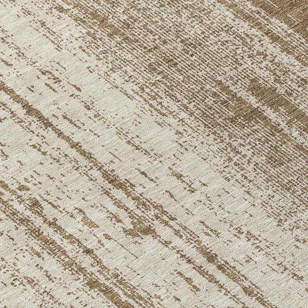 Homeroots 3' Artichoke Green And Ivory Striped Washable Indoor Outdoor Area Rug For Stylish Living Spaces 8' Round Polyester 589862