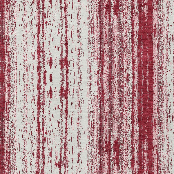 Homeroots 3' Artichoke Green And Ivory Striped Washable Indoor Outdoor Area Rug For Stylish Living Spaces 3' X 5' Polyester 589884