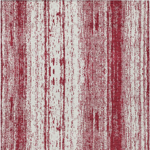 Homeroots 3' Artichoke Green And Ivory Striped Washable Indoor Outdoor Area Rug For Stylish Living Spaces 9' X 12' Polyester 589888