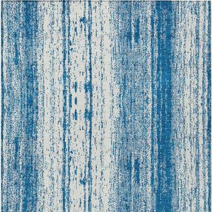 Homeroots 3' Artichoke Green And Ivory Striped Washable Indoor Outdoor Area Rug For Stylish Living Spaces 8' X 10' Polyester 589893