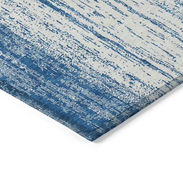 Homeroots 3' Artichoke Green And Ivory Striped Washable Indoor Outdoor Area Rug For Stylish Living Spaces 10' X 14' Polyester 589895