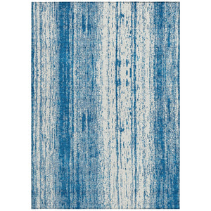 Homeroots 3' Artichoke Green And Ivory Striped Washable Indoor Outdoor Area Rug For Stylish Living Spaces 10' X 14' Polyester 589895