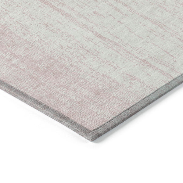 Homeroots 3' Artichoke Green And Ivory Striped Washable Indoor Outdoor Area Rug For Stylish Living Spaces 5' X 8' Polyester 589897