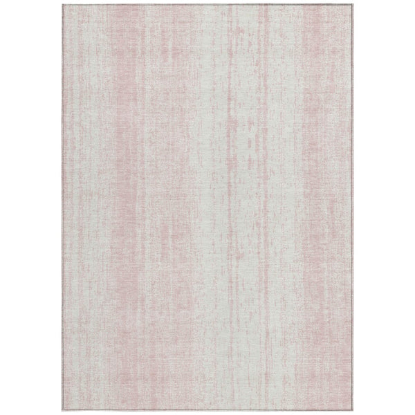 Homeroots 3' Artichoke Green And Ivory Striped Washable Indoor Outdoor Area Rug For Stylish Living Spaces 10' X 14' Polyester 589901