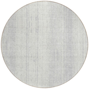 Homeroots 3' Artichoke Green And Ivory Striped Washable Indoor Outdoor Area Rug For Stylish Living Spaces 8' Round Polyester 589910