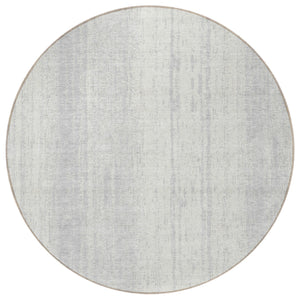 Homeroots 3' Artichoke Green And Ivory Striped Washable Indoor Outdoor Area Rug For Stylish Living Spaces 8' Round Polyester 589910