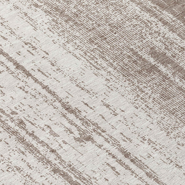 Homeroots 3' Artichoke Green And Ivory Striped Washable Indoor Outdoor Area Rug For Stylish Living Spaces 8' Round Polyester 589922