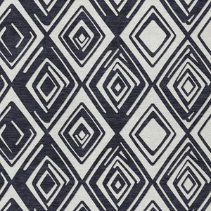 Homeroots 3'' Black And Ivory Geometric Washable Area Rug For Indoor Outdoor Spaces, Durable And Stylish Design 10' X 14' Polyester 589931
