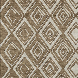 Homeroots 3'' Black And Ivory Geometric Washable Area Rug For Indoor Outdoor Spaces, Durable And Stylish Design 5' X 8' Polyester 589933