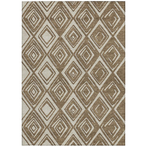 Homeroots 3'' Black And Ivory Geometric Washable Area Rug For Indoor Outdoor Spaces, Durable And Stylish Design 9' X 12' Polyester 589936