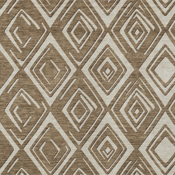 Homeroots 3'' Black And Ivory Geometric Washable Area Rug For Indoor Outdoor Spaces, Durable And Stylish Design 10' X 14' Polyester 589937