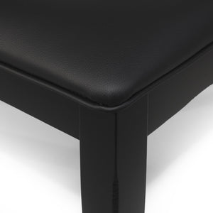 English Elm Christopher Knight Home® - DINING Chair Set Black Fabric Upholstered Rustic Rubberwood Frame Farmhouse Style Comfortable Seating Elegant Design 69002.00BLK