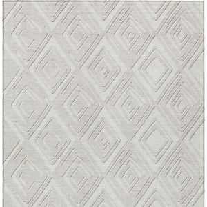 Homeroots 3'' Black And Ivory Geometric Washable Area Rug For Indoor Outdoor Spaces, Durable And Stylish Design 3' X 5' Polyester 589950
