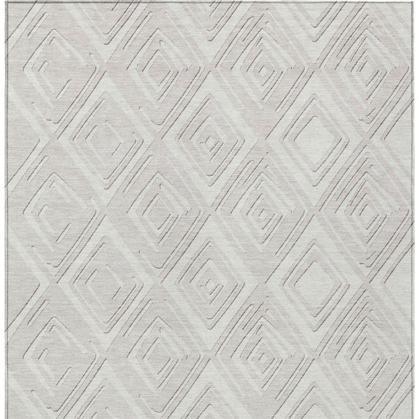 Homeroots 3'' Black And Ivory Geometric Washable Area Rug For Indoor Outdoor Spaces, Durable And Stylish Design 3' X 5' Polyester 589950