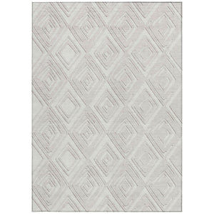 Homeroots 3'' Black And Ivory Geometric Washable Area Rug For Indoor Outdoor Spaces, Durable And Stylish Design 10' X 14' Polyester 589955