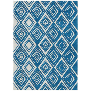 Homeroots 3'' Black And Ivory Geometric Washable Area Rug For Indoor Outdoor Spaces, Durable And Stylish Design 3' X 5' Polyester 589962