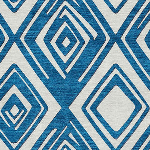 Homeroots 3'' Black And Ivory Geometric Washable Area Rug For Indoor Outdoor Spaces, Durable And Stylish Design 8' X 10' Polyester 589965