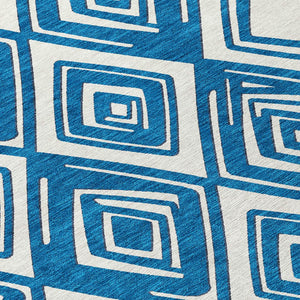 Homeroots 3'' Black And Ivory Geometric Washable Area Rug For Indoor Outdoor Spaces, Durable And Stylish Design 8' X 10' Polyester 589965