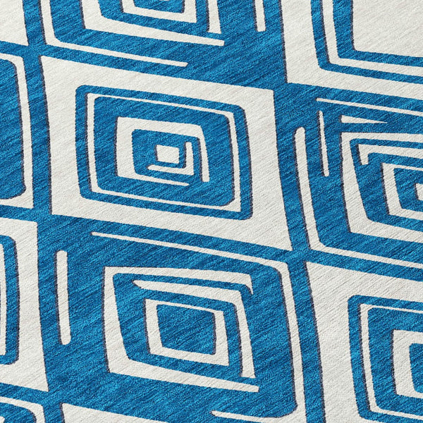 Homeroots 3'' Black And Ivory Geometric Washable Area Rug For Indoor Outdoor Spaces, Durable And Stylish Design 9' X 12' Polyester 589966