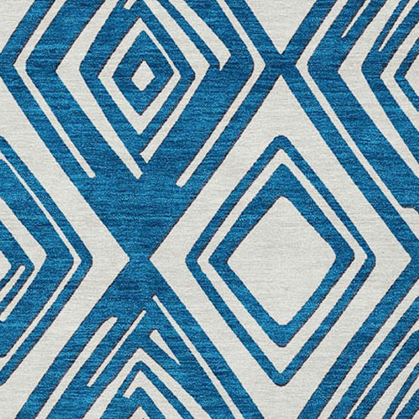 Homeroots 3'' Black And Ivory Geometric Washable Area Rug For Indoor Outdoor Spaces, Durable And Stylish Design 10' X 14' Polyester 589967