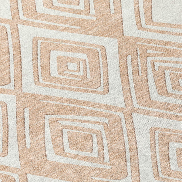 Homeroots 3'' Black And Ivory Geometric Washable Area Rug For Indoor Outdoor Spaces, Durable And Stylish Design 3' X 5' Polyester 589968