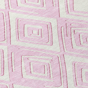 Homeroots 3'' Black And Ivory Geometric Washable Area Rug For Indoor Outdoor Spaces, Durable And Stylish Design 5' X 8' Polyester 589975